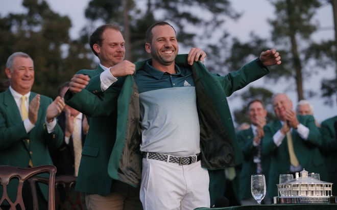 Sergio Garcia vỡ òa khi chiến thắng tại Masters